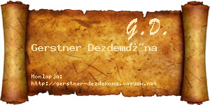 Gerstner Dezdemóna névjegykártya